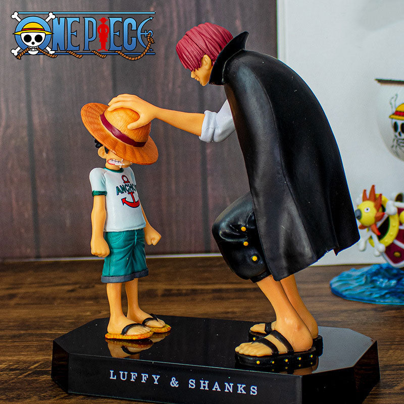 One Piece Shanks y Luffy Pequeño 18cm